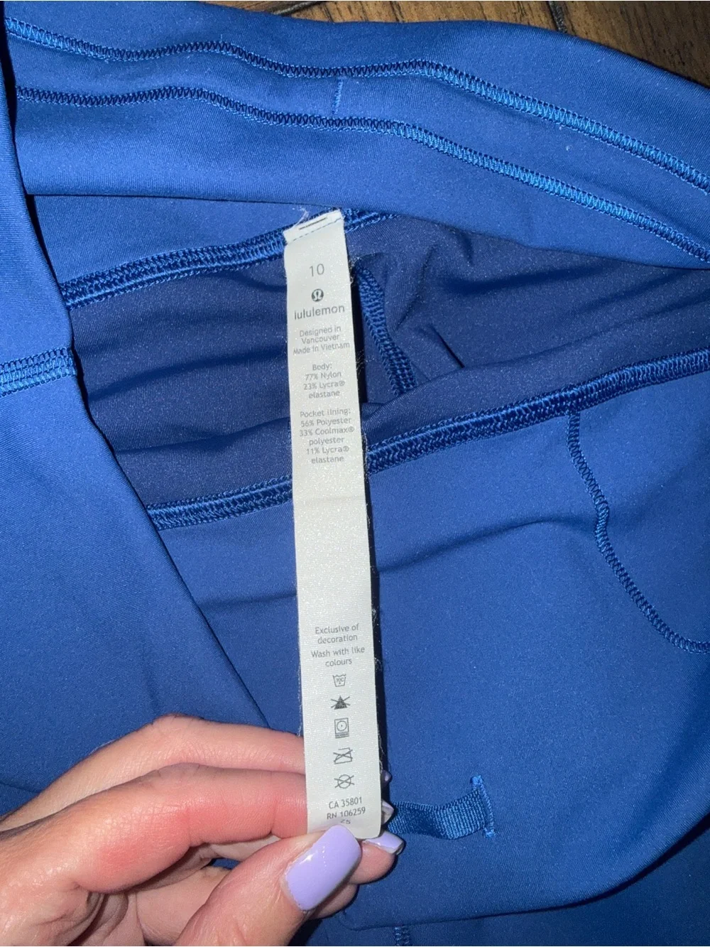 lululemon athletica color bluish